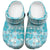 Polu Aloha Hawaii Clogs Shoes Plumeria Lei With Palaka Motif - Polynesian Pride