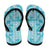 Polu Aloha Hawaii Flip Flops Plumeria Lei With Palaka Motif - Polynesian Pride