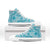 Polu Aloha Hawaii High Top Shoes Plumeria Lei With Palaka Motif - Polynesian Pride