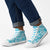 Polu Aloha Hawaii High Top Shoes Plumeria Lei With Palaka Motif - Polynesian Pride