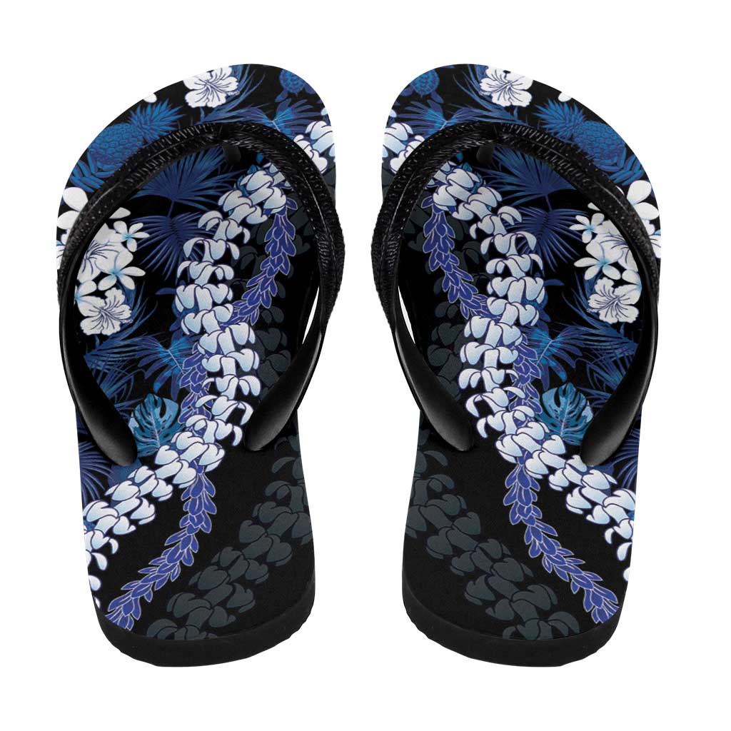 Polu Aloha Hawaii Lei Flip Flops Tropical Flowers Elegant Vibe - Polynesian Pride