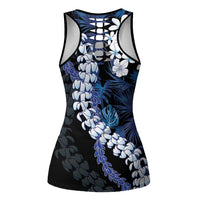 Polu Aloha Hawaii Lei Hollow Tank Top Tropical Flowers Elegant Vibe - Polynesian Pride