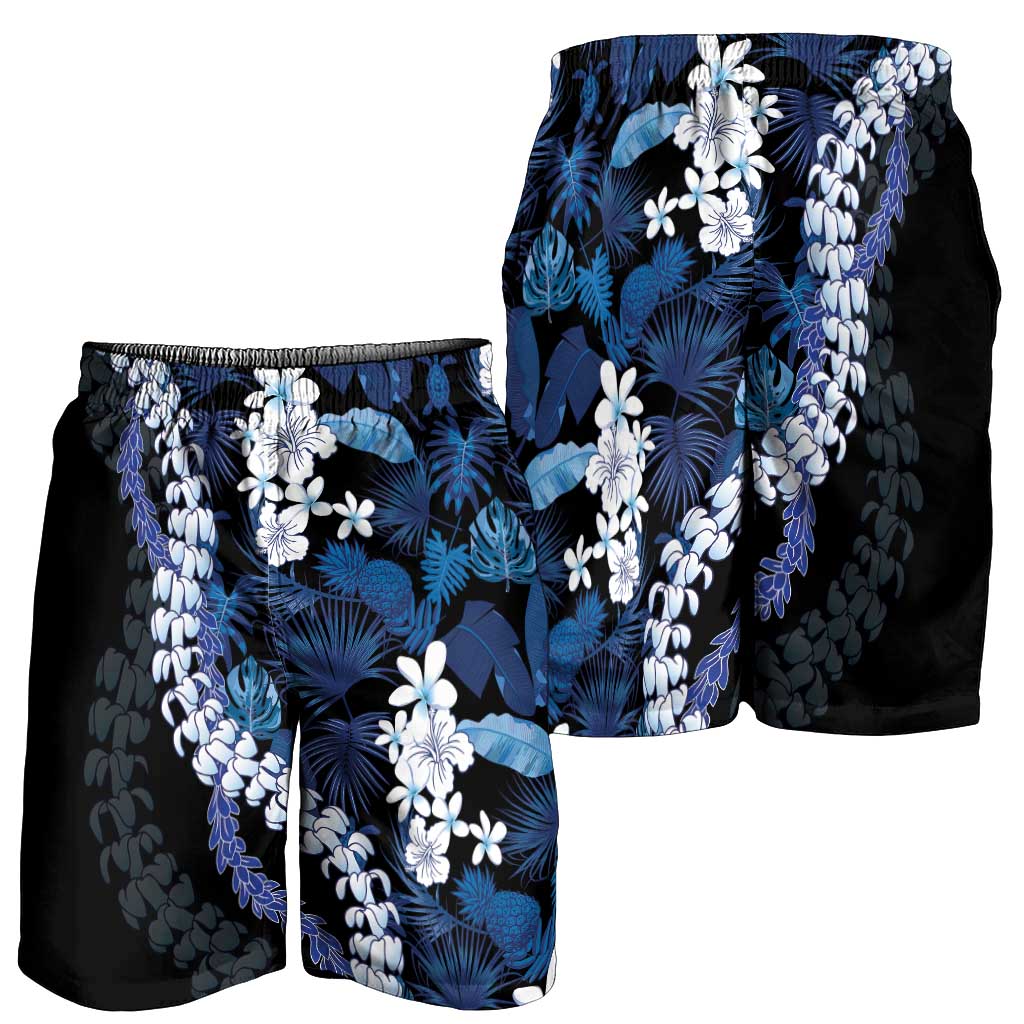 Polu Aloha Hawaii Lei Shorts for Men Tropical Flowers Elegant Vibe - Polynesian Pride