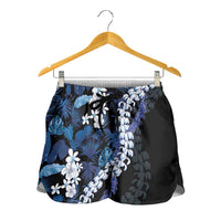 Polu Aloha Hawaii Lei Shorts for Women Tropical Flowers Elegant Vibe - Polynesian Pride