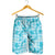 Polu Aloha Hawaii Shorts for Men Plumeria Lei With Palaka Motif - Polynesian Pride