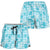 Polu Aloha Hawaii Shorts for Women Plumeria Lei With Palaka Motif - Polynesian Pride