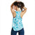 Polu Aloha Hawaii Women Racerback Tank Plumeria Lei With Palaka Motif - Polynesian Pride