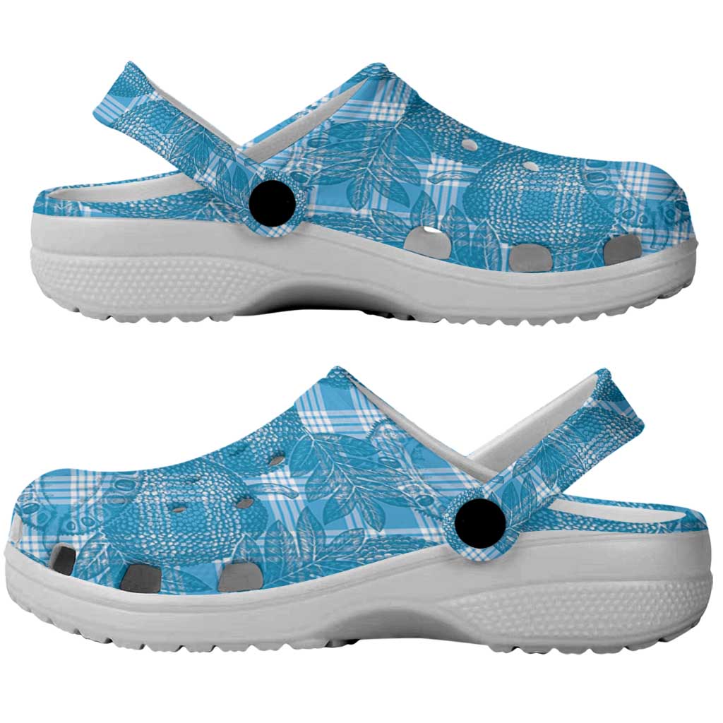 Polu Hawaii Breadfruit Palaka Motifs Clogs Shoes