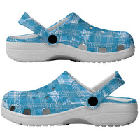 Polu Hawaii Breadfruit Palaka Motifs Clogs Shoes