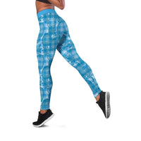 Polu Hawaii Breadfruit Palaka Motifs Leggings