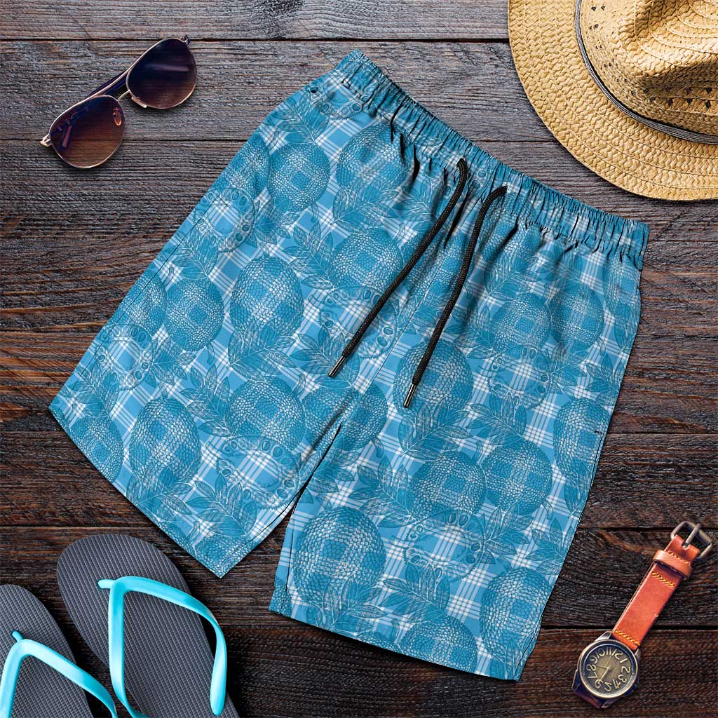 Polu Hawaii Breadfruit Palaka Motifs Shorts for Men