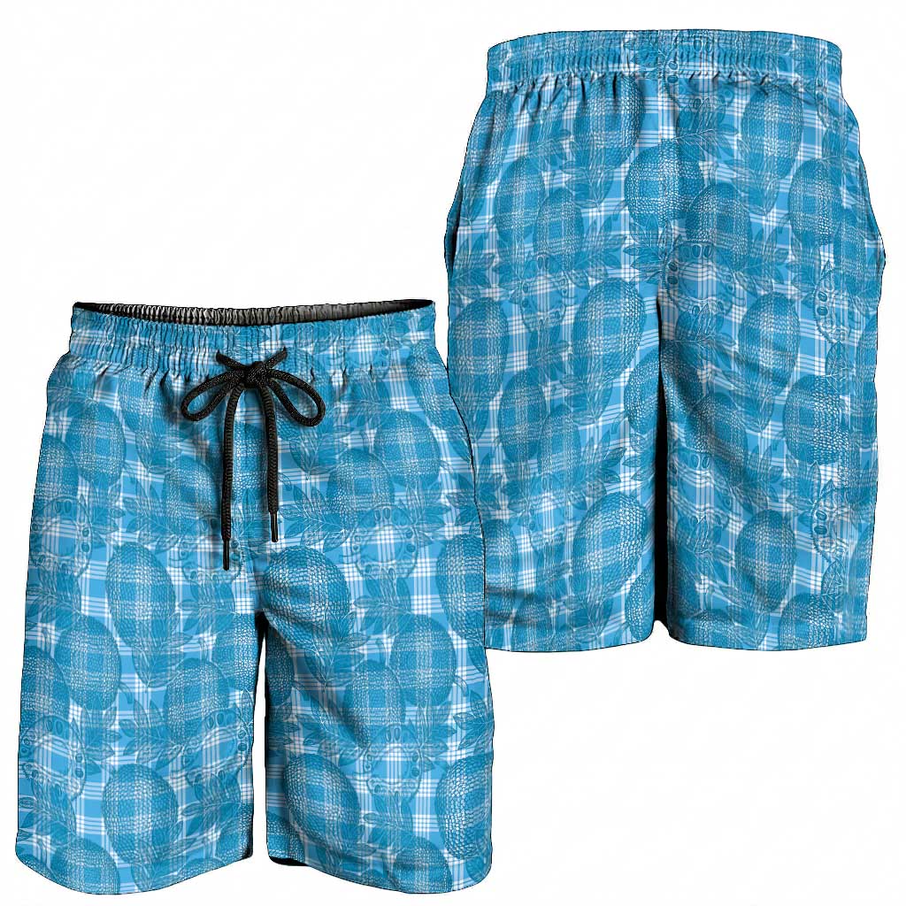 Polu Hawaii Breadfruit Palaka Motifs Shorts for Men