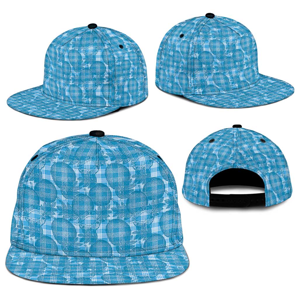 Polu Hawaii Breadfruit Palaka Motifs Snapback Cap