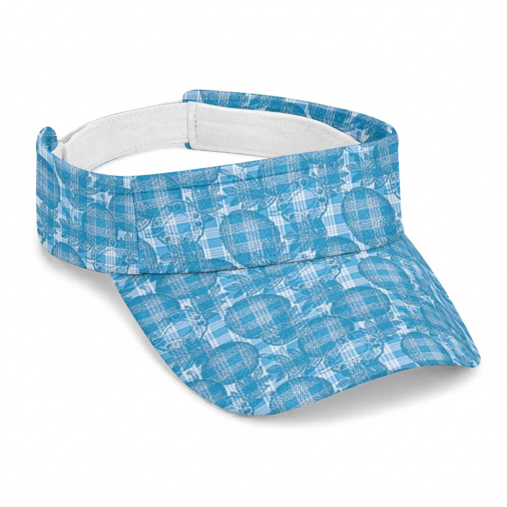 Polu Hawaii Breadfruit Palaka Motifs Sun Visor Cap