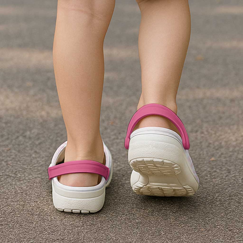 Polynesia Breast Cancer Awareness Clogs Shoes No One Fights Alone Turtle Ribbon - Black Version LT14 - Polynesian Pride