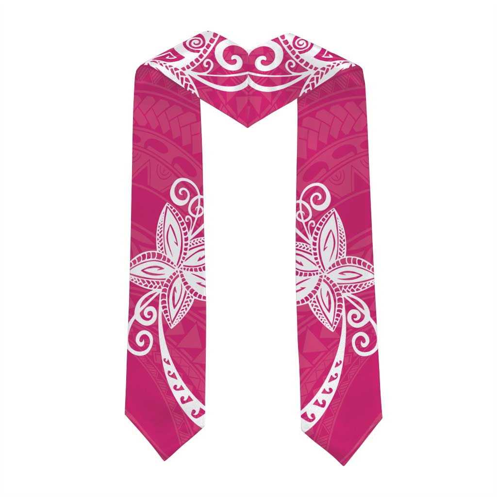 Polynesia Graduation Stole Pink Floral Pattern