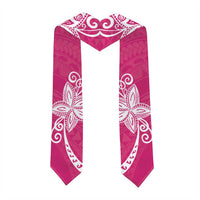 Polynesia Graduation Stole Pink Floral Pattern