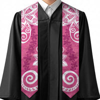 Polynesia Graduation Stole Pink Floral Pattern