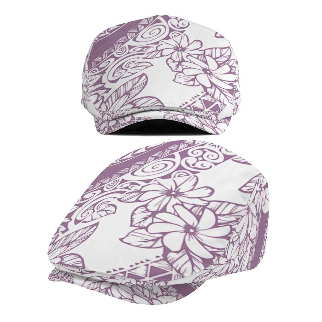 Polynesia Jeff Hat Polynesian Tropical Flowers Purple Pastel Vibes - Polynesian Pride