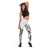 Polynesia Leggings Plumeria White Curves