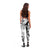 Polynesia Leggings Polynesian Tropical Flowers Black Pastel Vibes - Polynesian Pride