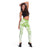 Polynesian Pattern With Plumeria Flowers Leggings Lime Green - Polynesian Pride