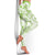 Polynesian Pattern With Plumeria Flowers Leggings Lime Green - Polynesian Pride