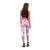 Polynesian Pattern With Plumeria Flowers Leggings Pink - Polynesian Pride