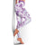 Polynesian Pattern With Plumeria Flowers Leggings Purple - Polynesian Pride