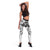 Polynesian Pattern With Plumeria Flowers Leggings White - Polynesian Pride