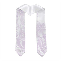 Polynesian Tribal Plumeria Lotu Tamaiti Graduation Stole Pastel Mauve - Polynesian Pride