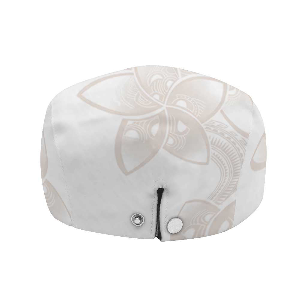 Polynesian Tribal Plumeria Lotu Tamaiti Jeff Hat Pastel Nude - Polynesian Pride