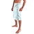 Polynesian Tribal Plumeria Lotu Tamaiti Lavalava Pastel Cyan - Polynesian Pride