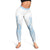 Polynesian Tribal Plumeria Lotu Tamaiti Leggings Pastel Sky Blue - Polynesian Pride