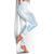 Polynesian Tribal Plumeria Lotu Tamaiti Leggings Pastel Sky Blue - Polynesian Pride