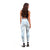 Polynesian Tribal Plumeria Lotu Tamaiti Leggings Pastel Sky Blue - Polynesian Pride