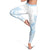 Polynesian Tribal Plumeria Lotu Tamaiti Leggings Pastel Sky Blue - Polynesian Pride