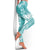 Polynesian Women's Day Leggings Plumeria Passion - Teal LT07