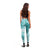 Polynesian Women's Day Leggings Plumeria Passion - Teal LT07