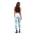 Polynesian Women's Day Leggings Plumeria Passion - Turquoise LT07