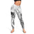 Polynesian Women's Day Leggings Plumeria Passion - White LT07