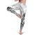 Polynesian Women's Day Leggings Plumeria Passion - White LT07