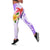 Polynesian Women's Day Wahine Leggings Plumeria Marble Glaze - Purple LT07