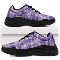 Poni Aloha Hawaii Chunky Sneakers Plumeria Lei With Palaka Motif - Polynesian Pride