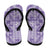 Poni Aloha Hawaii Flip Flops Plumeria Lei With Palaka Motif - Polynesian Pride