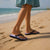 Poni Aloha Hawaii Flip Flops Plumeria Lei With Palaka Motif - Polynesian Pride