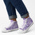 Poni Aloha Hawaii High Top Shoes Plumeria Lei With Palaka Motif - Polynesian Pride