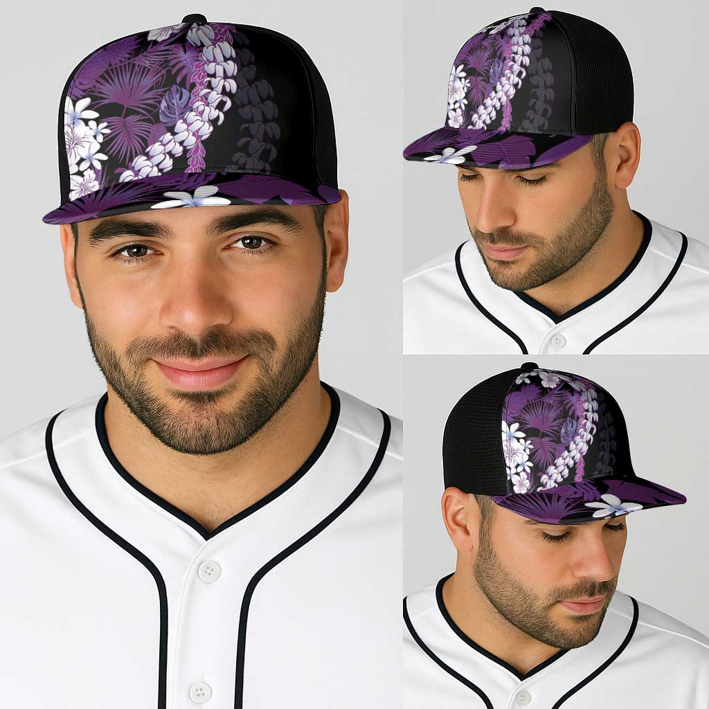 Poni Aloha Hawaii Lei Baseball Net Cap Tropical Flowers Elegant Vibe - Polynesian Pride