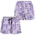 Poni Aloha Hawaii Shorts for Women Plumeria Lei With Palaka Motif - Polynesian Pride