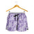 Poni Aloha Hawaii Shorts for Women Plumeria Lei With Palaka Motif - Polynesian Pride